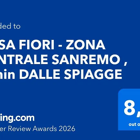 Casa Fiori - Zona , 7 Min Dalle Spiagge Sanremo